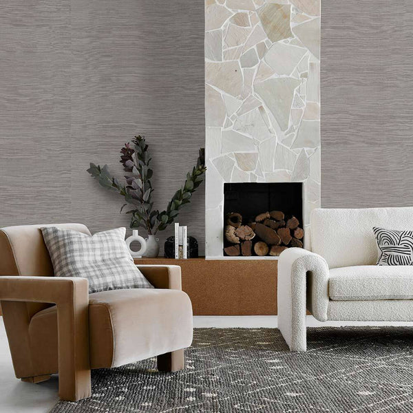 À la plage Faux Seagrass Wallpaper | Lifestyle