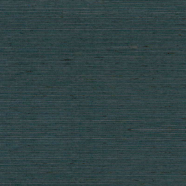 Off the Coast Dark Faux Seagrass Wallpaper