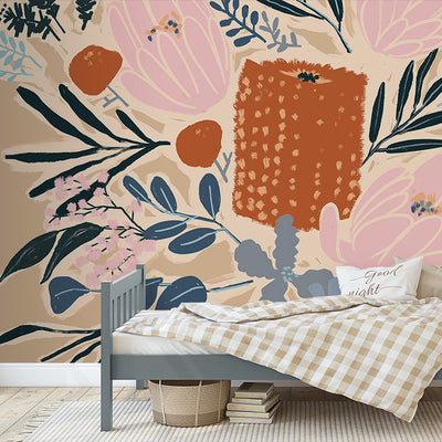 Flowers in Your Hair Wallpaper Mural | Lifestyle