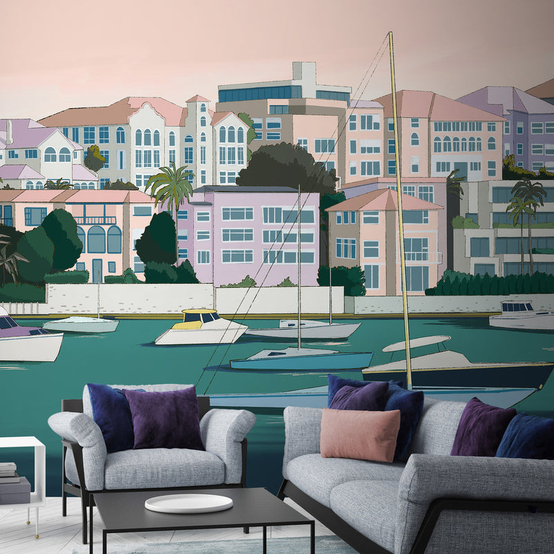 Yacht Club Wallpaper Mural | Lifestyle