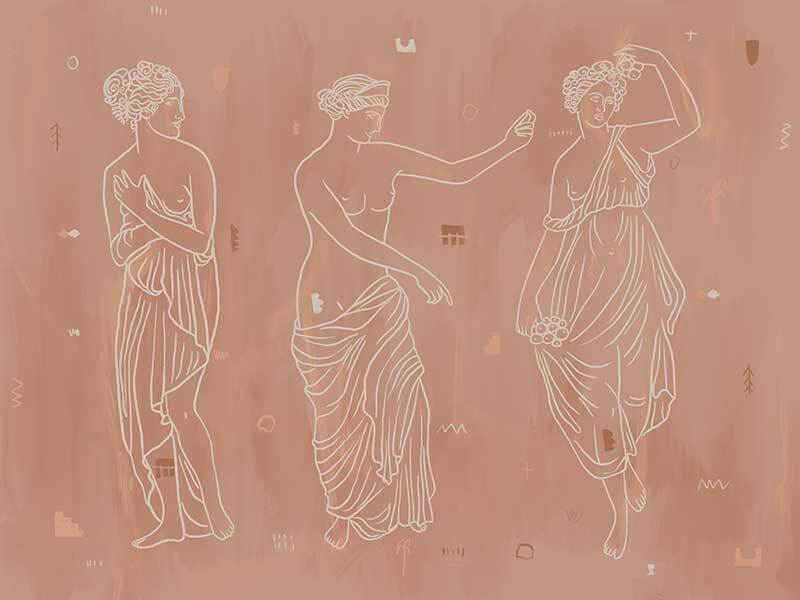 Sorority Sisters Wallpaper Mural