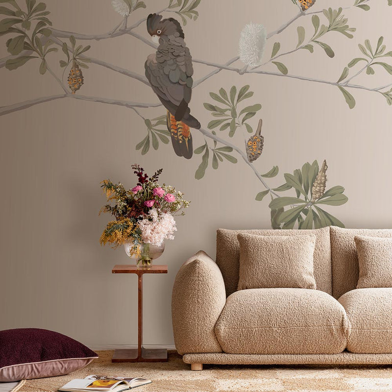 Woodland Birds Wallpaper Mural | Lifestyle