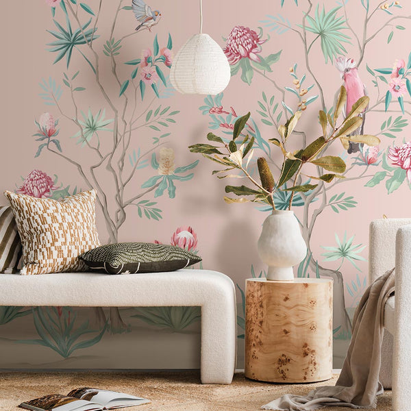 Frolic Among the Flowers Wallpaper Mural | Lifestyle