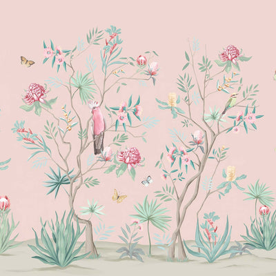 Frolic Among the Flowers Wallpaper Mural