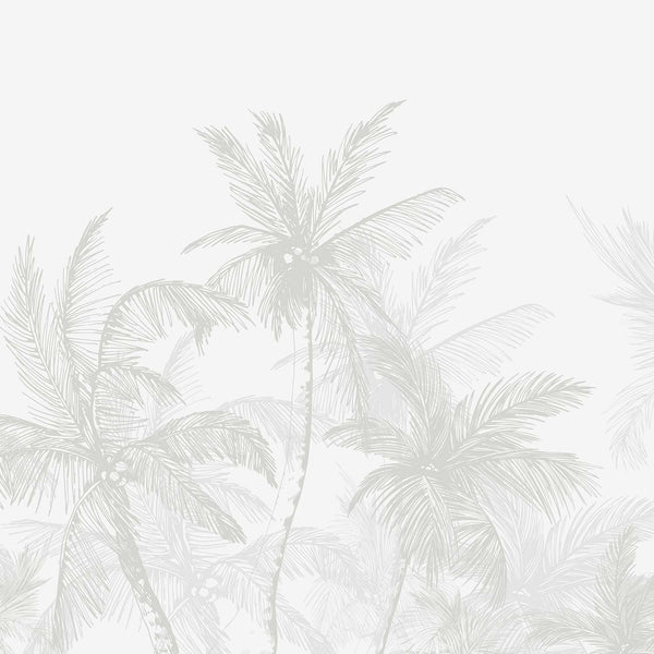 Palm Tree Haze Wallpaper Mural