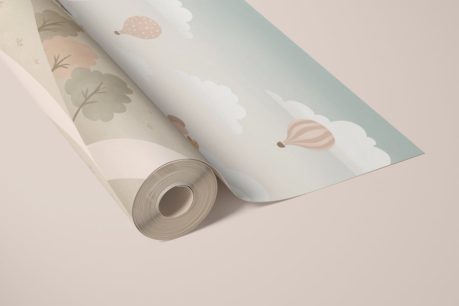 The Train to Tumbleberry Town Wallpaper Mural