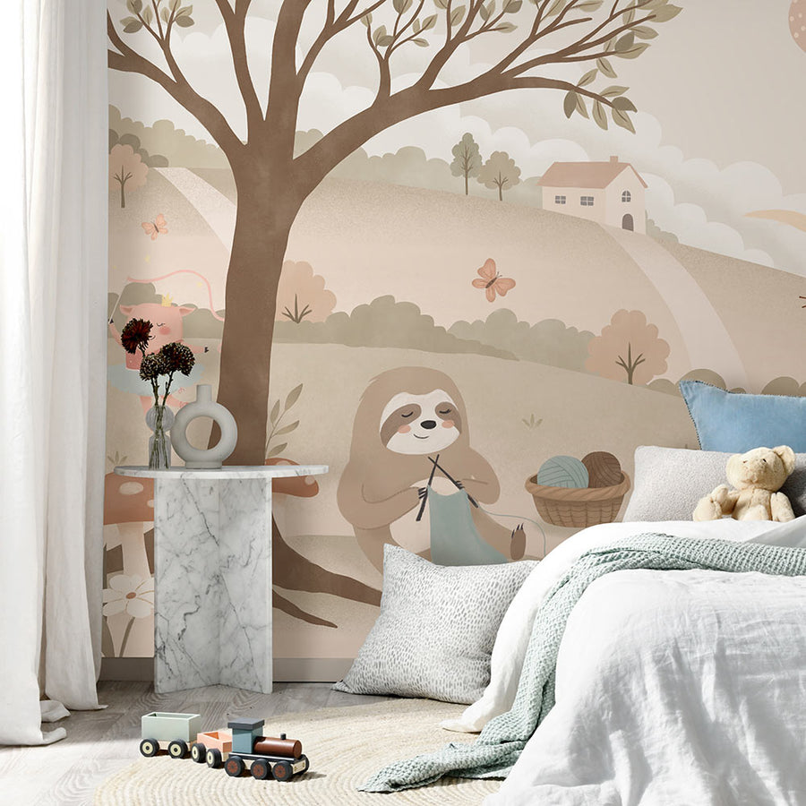 The Train to Tumbleberry Town Wallpaper Mural | Lifestyle