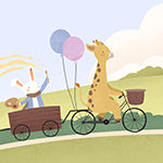 Material: Paste the Wall | Smooth Matte Finish - Sample: Not required, thank you - Wall Height: 2.4 metres | 7.8 feet - Wall Width: 2.4 metres | 7.8 feet - Wallpaper Colour: The Train to Tumbleberry Town Multicolour