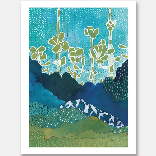 Sea of Succulents I Unframed Art Print
