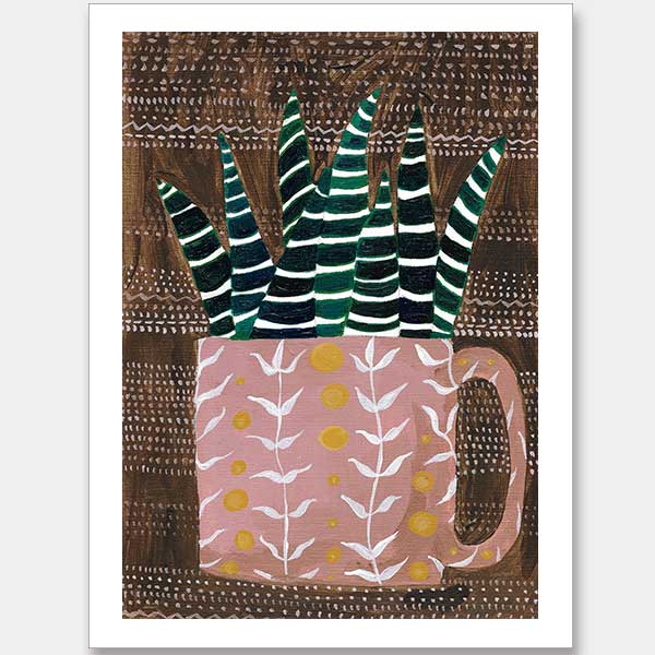Teacup Topiary II Unframed Art Print