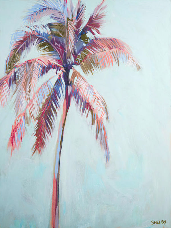 Pastel Palms II Framed Art Print