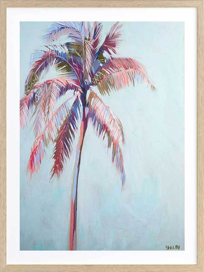 Pastel Palms II Framed Art Print