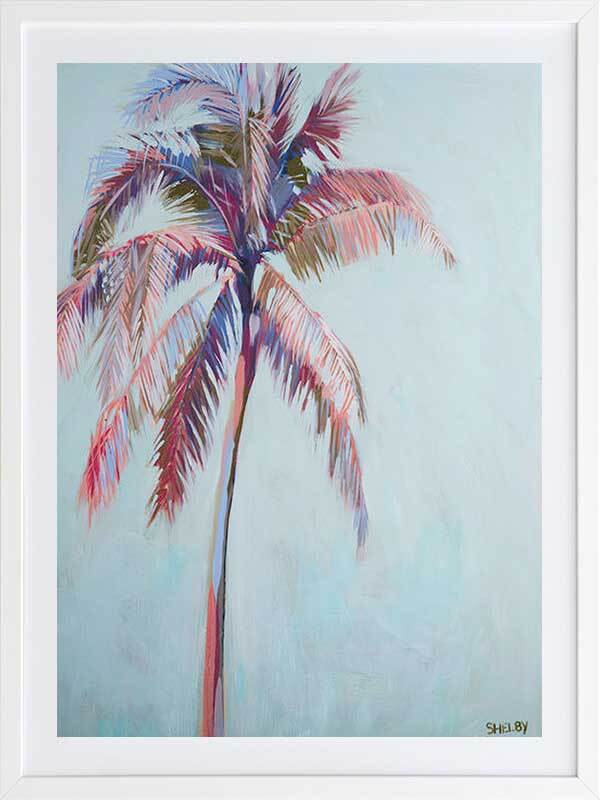 Pastel Palms II Framed Art Print