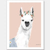 Delightful Alpaca Unframed Art Print