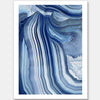 Agate Indigo II Unframed Art Print