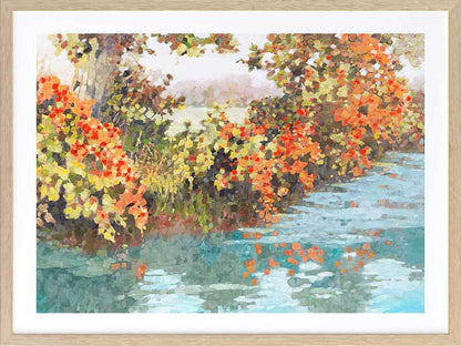 Stream Side Framed Art Print