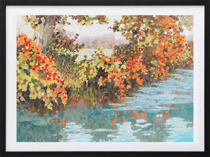 Stream Side Framed Art Print