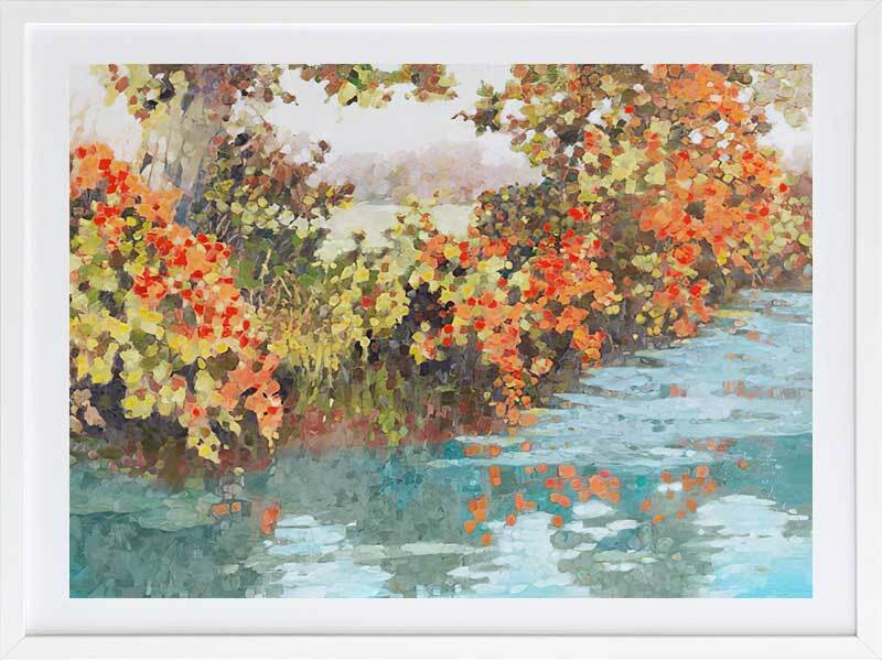 Stream Side Framed Art Print