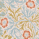 Material: Paste the Wall | Smooth Matte Finish - Sample: Not required, thank you - Wall Height: 2.4 metres | 7.8 feet - Wall Width: 2.4 metres | 7.8 feet - Wallpaper Colour: Woodland Fronds Light Blue